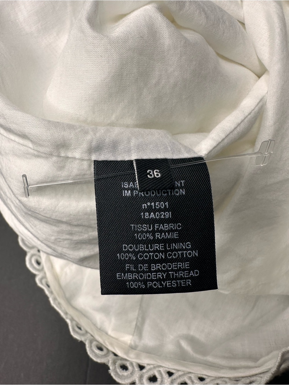Isabel Marant White Embroidered Cutwork Lace Pintuck Mini Skirt Size 36 - Picture 4 of 7